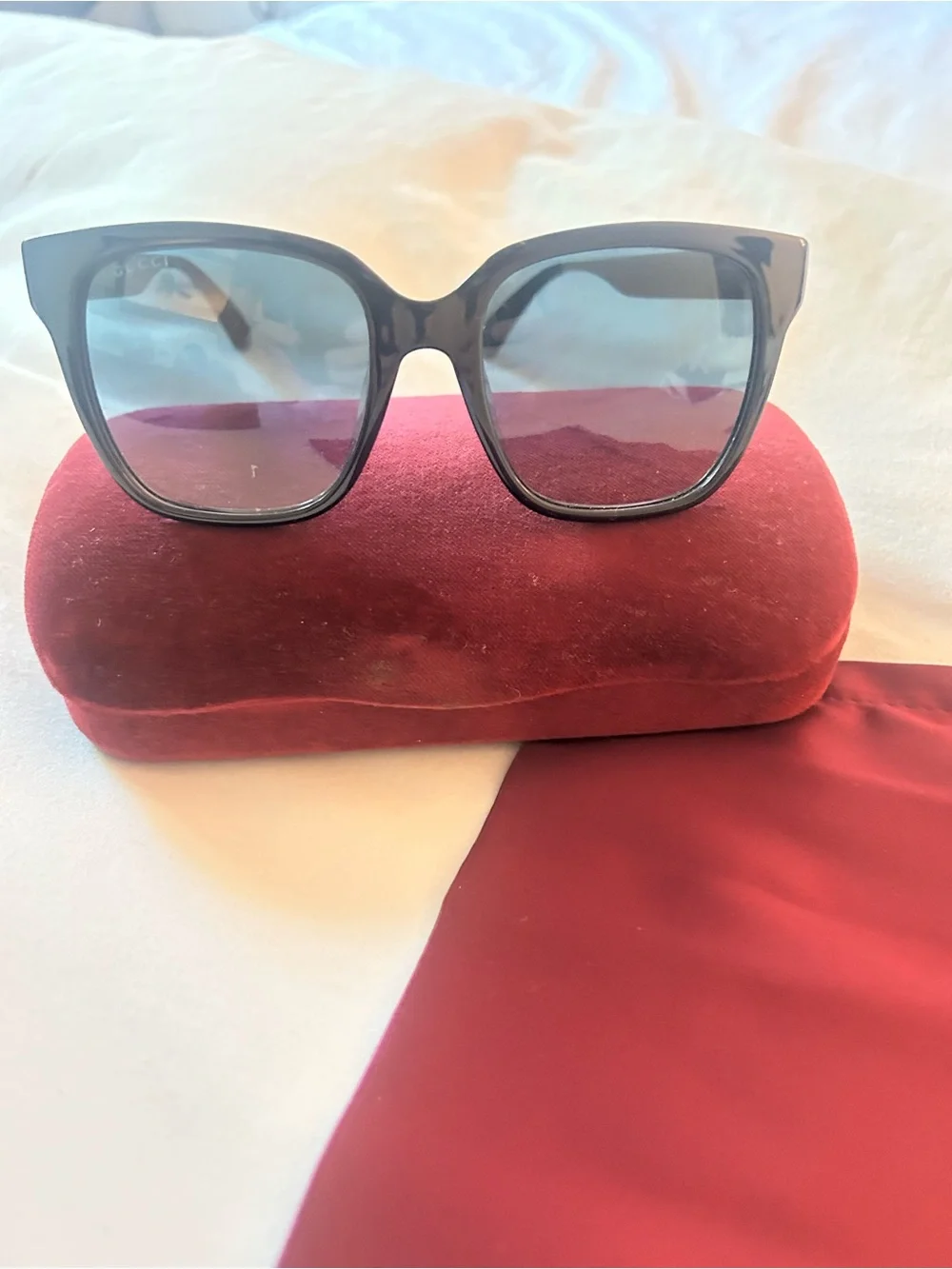 Gucci Black Gradient Lens Women's Sunglasses